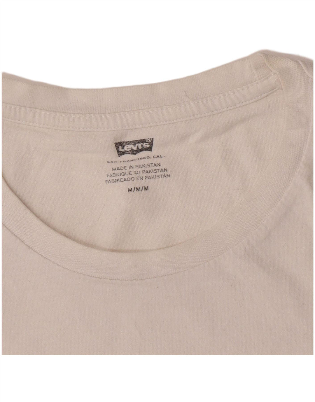 Camiseta gráfica masculina Levi's Top médio branco