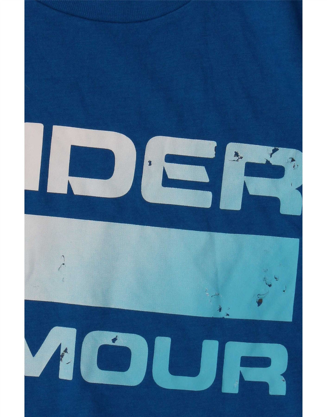 Camiseta gráfica masculina Under Armour Top médio algodão azul