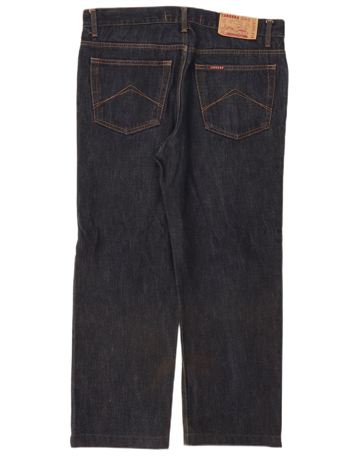 Carrera Calça Jeans Feminina 700 Straight W36 L27 Azul Marinho Algodão