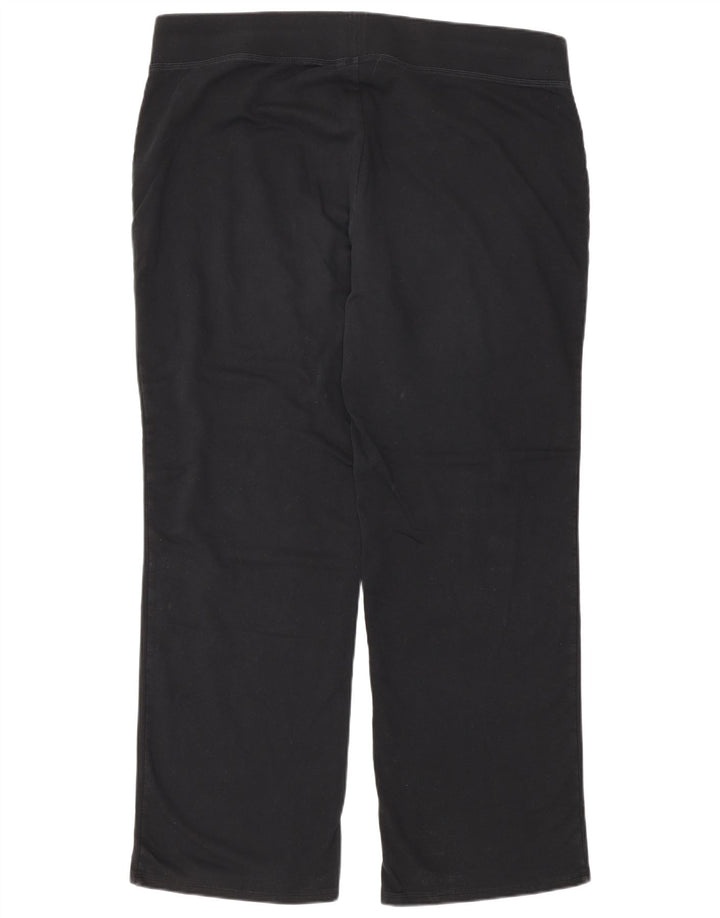 Calça de treino feminina Marks & Spencer UK 20 2XL preta
