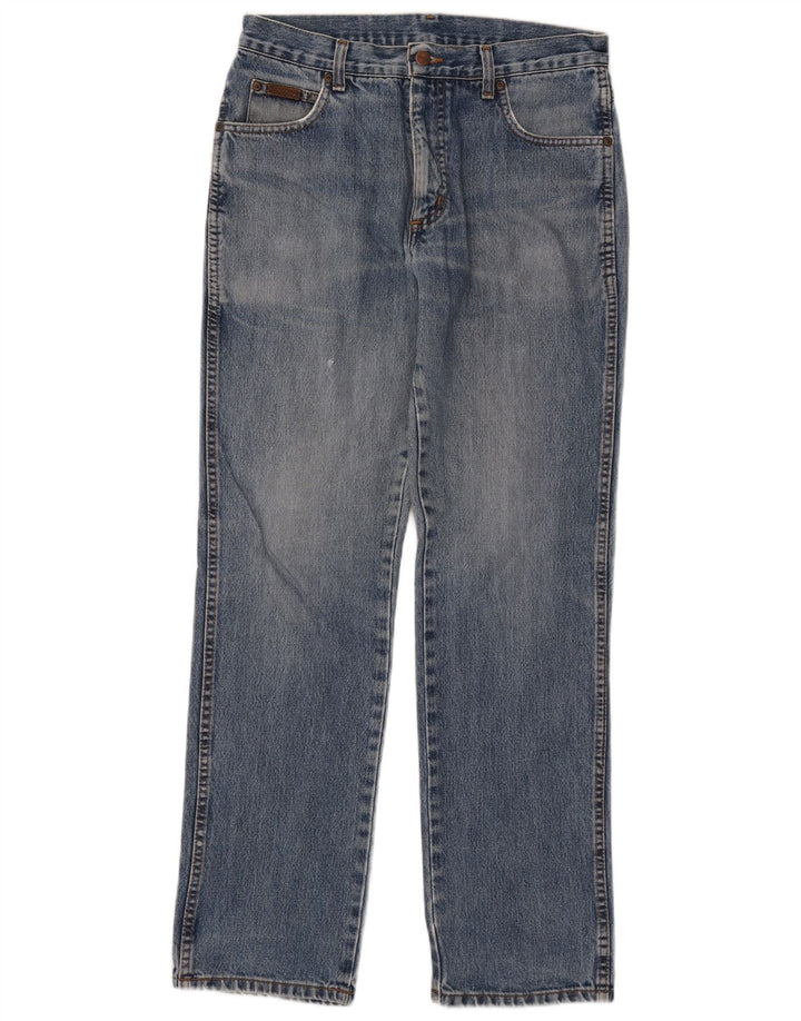 Wrangler Masculino Texas Straight Jeans W32 L32 Azul Algodão