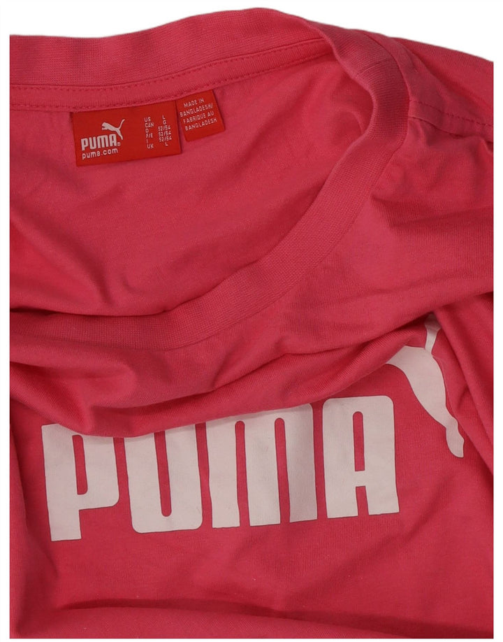 Puma Camiseta Masculina Graphic Top Grande Rosa