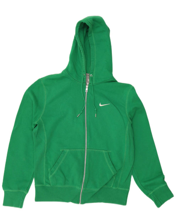 Suéter masculino Nike com capuz e zíper verde médio