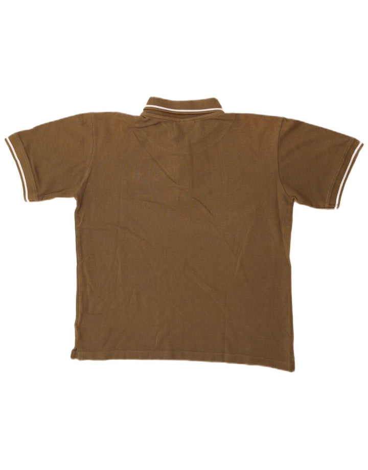 Camisa polo masculina Kappa de algodão cáqui médio
