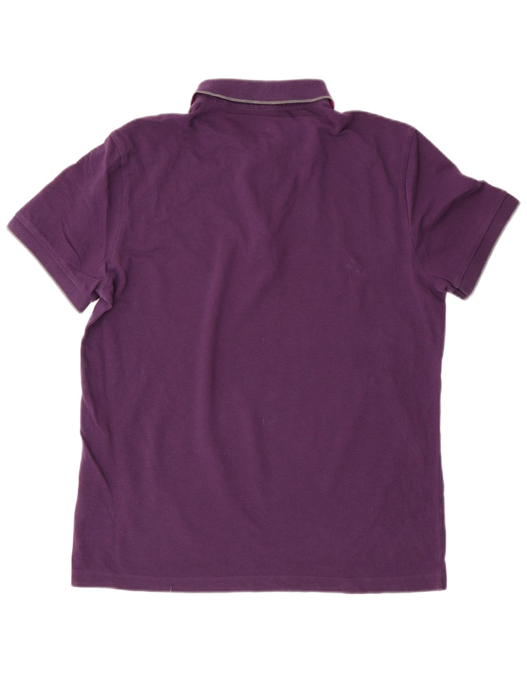 Camisa polo masculina Hugo Boss Regular Fit grande algodão roxo