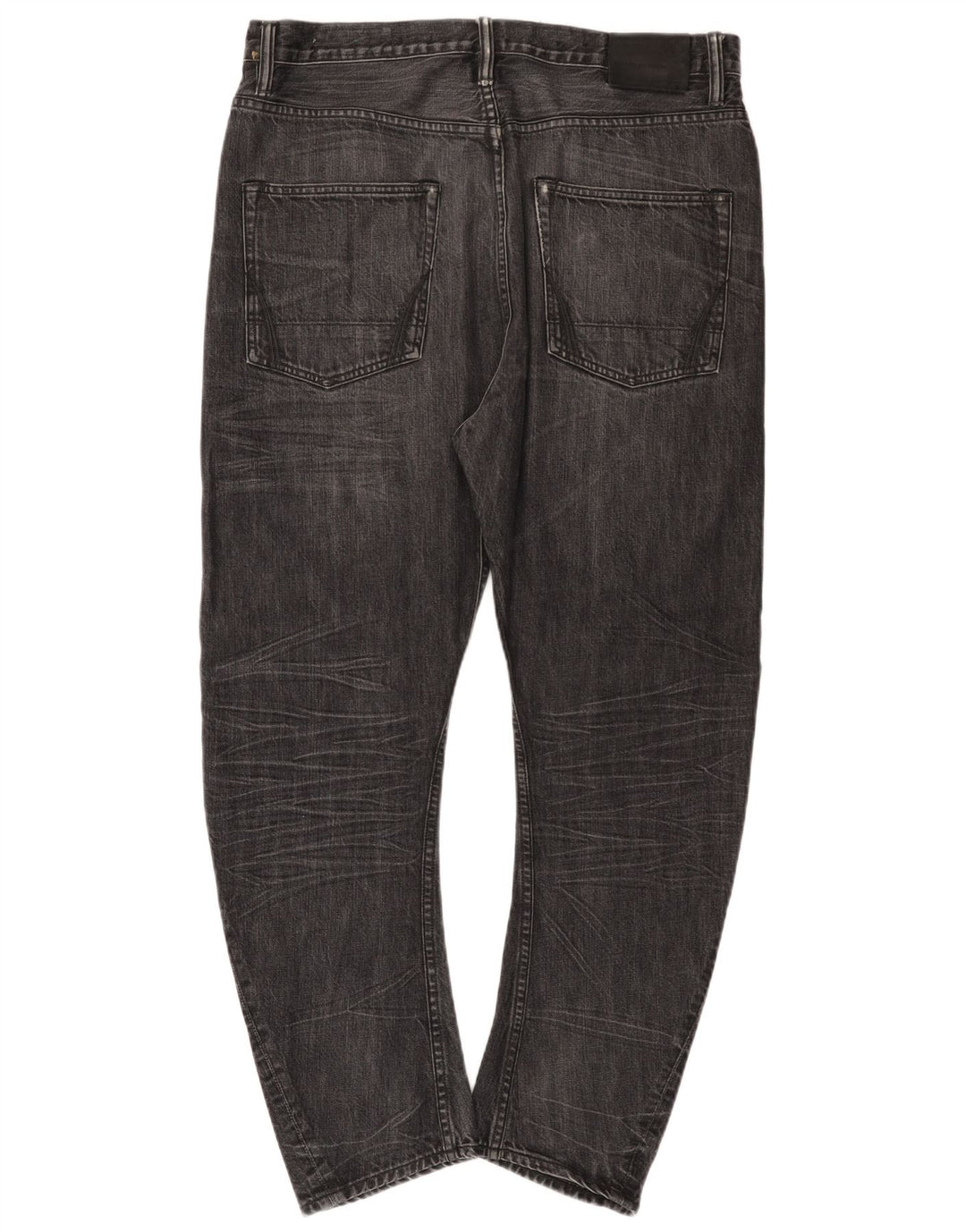 All Saints Mens Jeans Slim W34 L27 Algodão Preto