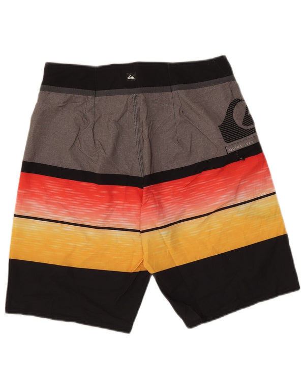 Shorts de natação masculino Quiksilver Graphic médio listrado multicolorido