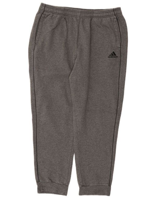 Calças de treino masculinas Adidas Joggers XL cinza algodão
