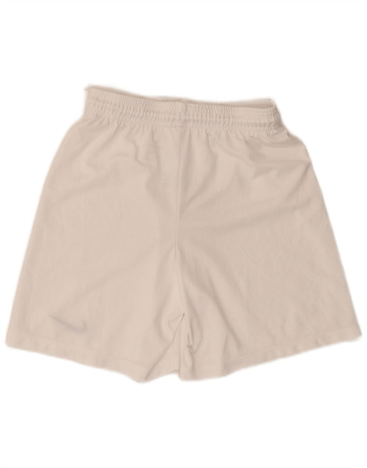 Shorts esportivos Nike Boys Dri Fit 12-13 anos grandes de poliéster branco