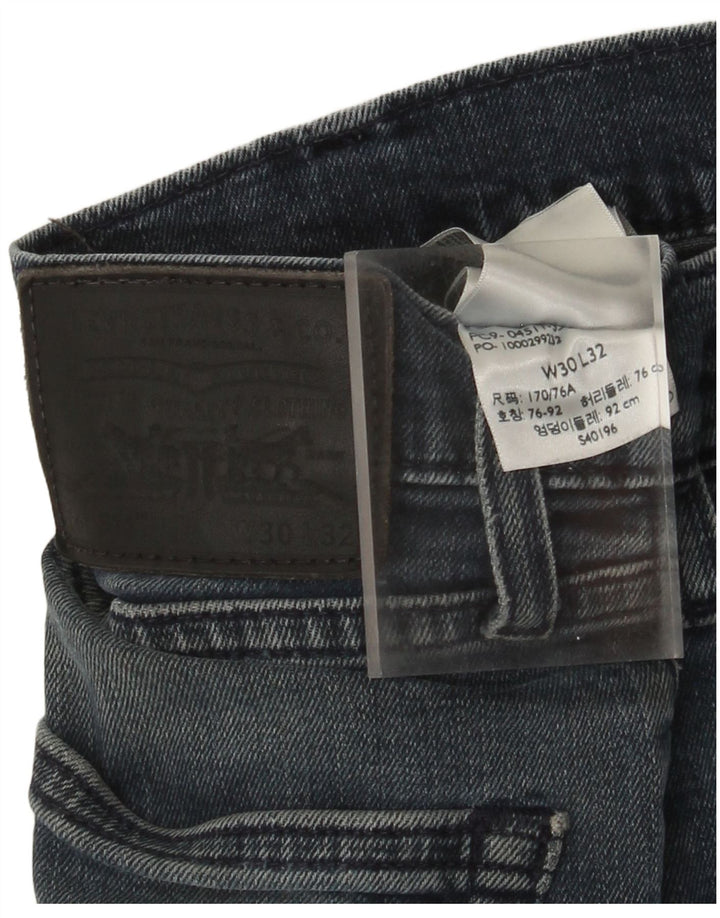 Levi's Masculino 511 Slim Jeans W30 L29 Azul Marinho Algodão