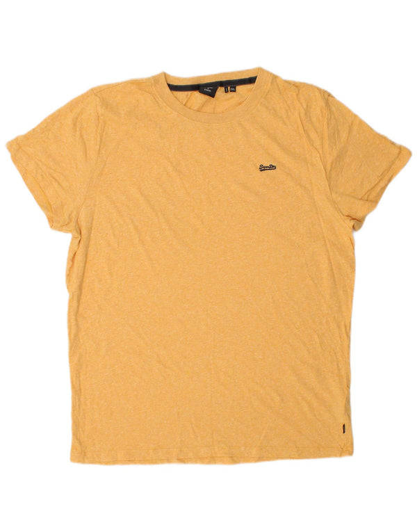 Camiseta masculina SUPERDRY Top 2XL algodão amarelo