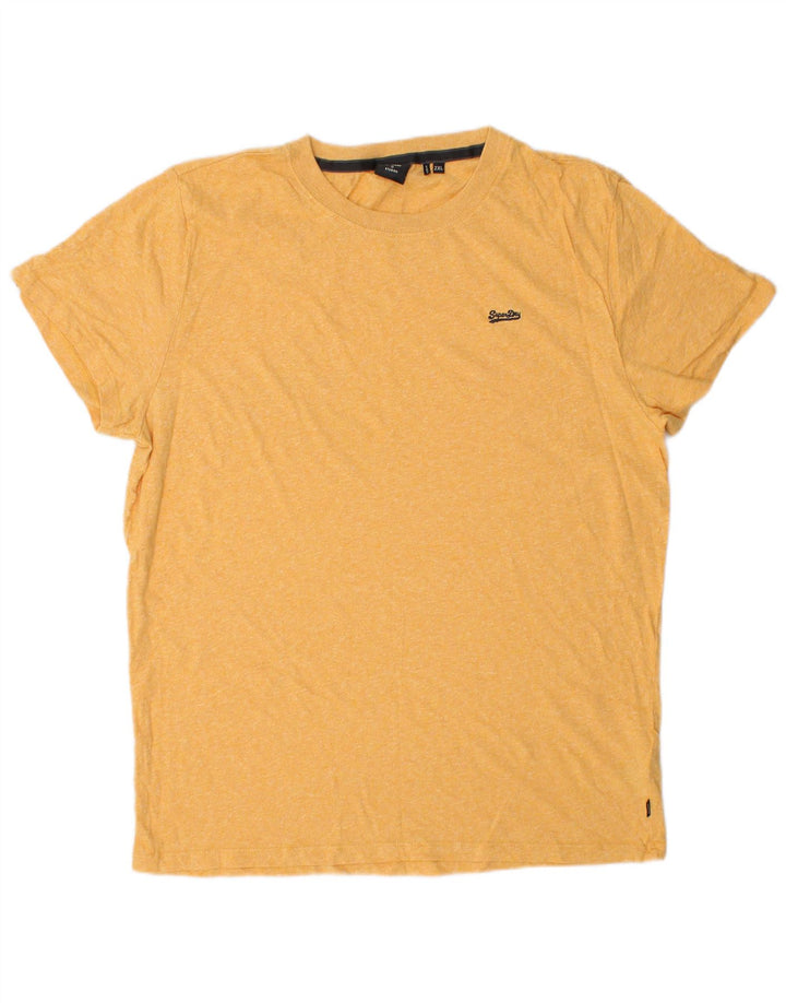 Camiseta masculina SUPERDRY Top 2XL algodão amarelo