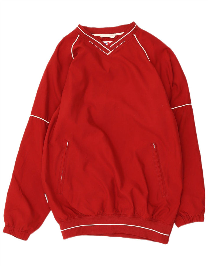 Poliéster vermelho pequeno do revestimento superior do fato de treino do pulôver dos homens de Russell Athletic