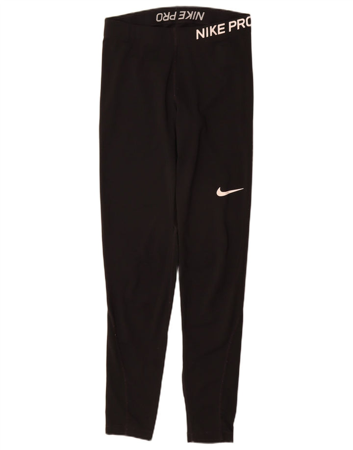 Leggings Nike Dri Fit Graphic UK 10 Pequeno Poliéster Preto