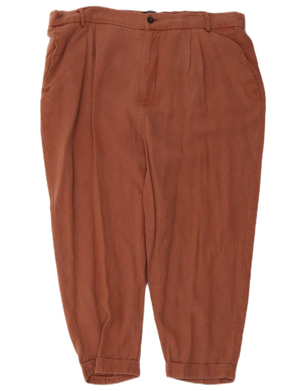 Calça capri feminina Zara XL W32 L22 marrom
