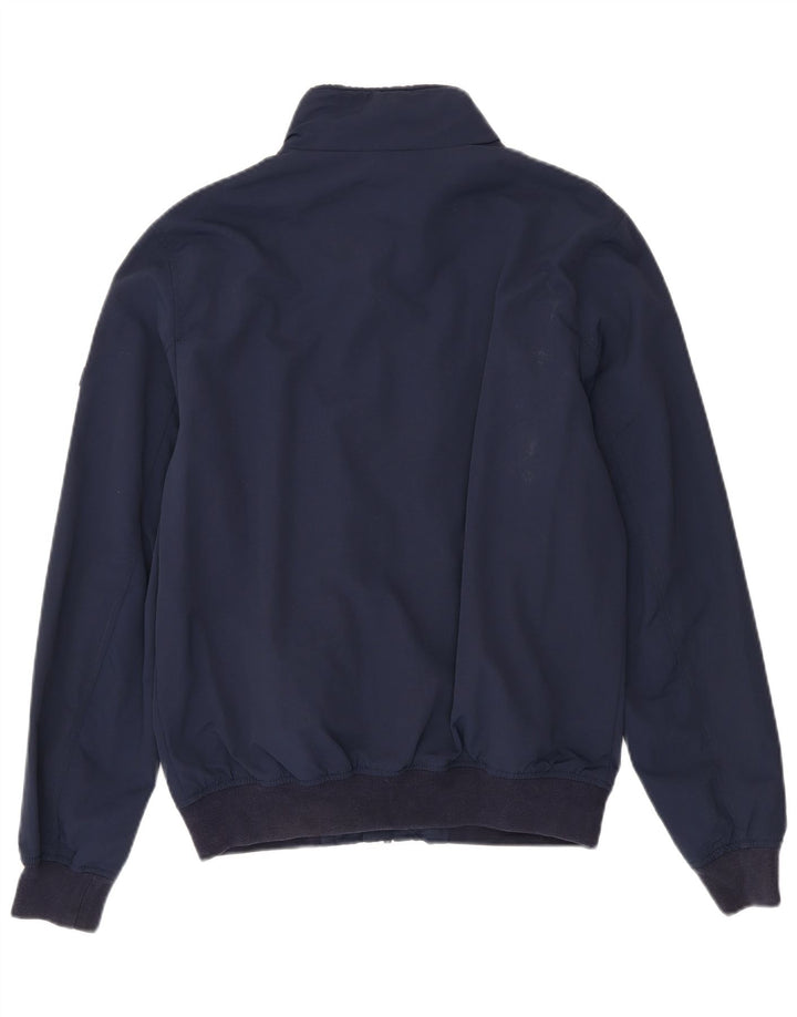 Tommy Hilfiger Mens Bomber Jacket UK 38 Médio Azul Marinho Poliamida