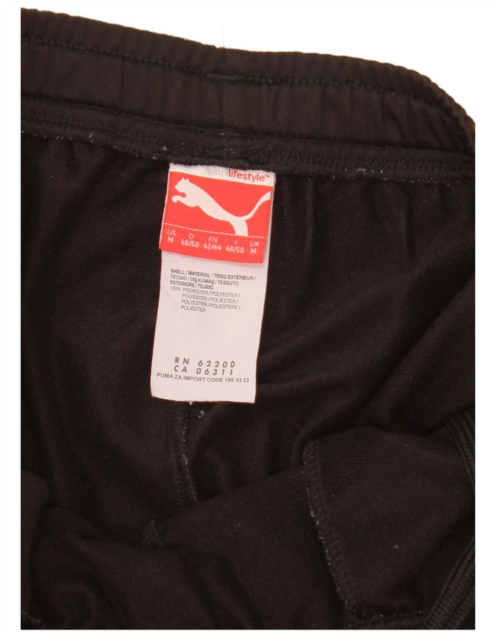 Calça de treino masculina Puma médio preto colorblock poliéster