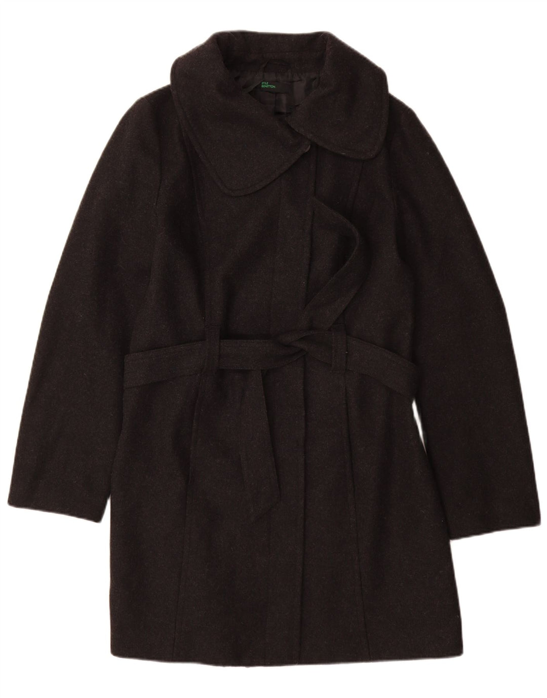 Sobretudo feminino BENETTON IT 46 grande lã cinza