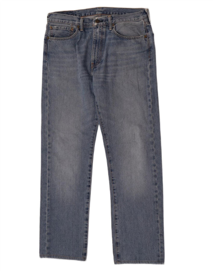Levi's Masculino 505 Straight Jeans W34 L32 Azul Algodão