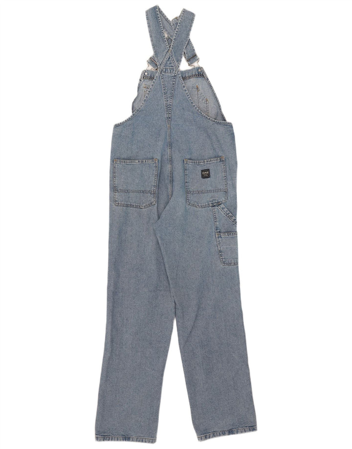 Gas Mens Cargo Macacão Jeans Médio W34 L31 Azul Algodão