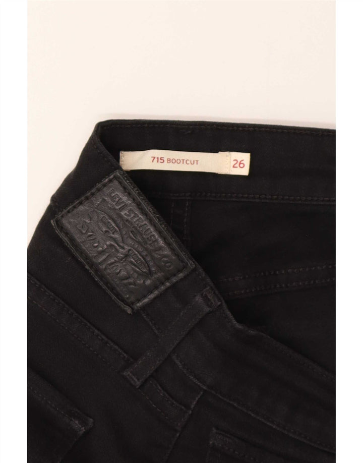 Calça jeans feminina Levi's 715 Bootcut W26 L30 preta