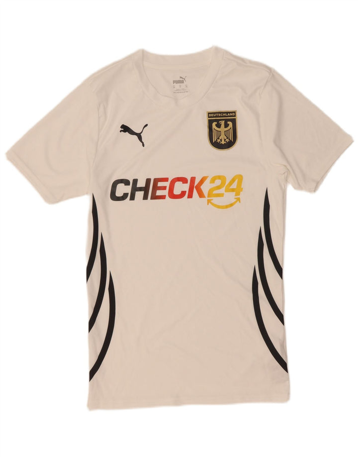 Camiseta Puma Mens Deutshland Graphic Top XS Branco Poliéster