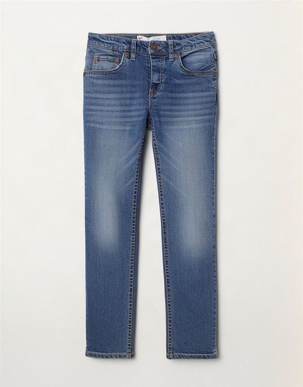 Levi's Boys 511 Slim Jeans 7-8 Anos W22 L23 Azul Algodão