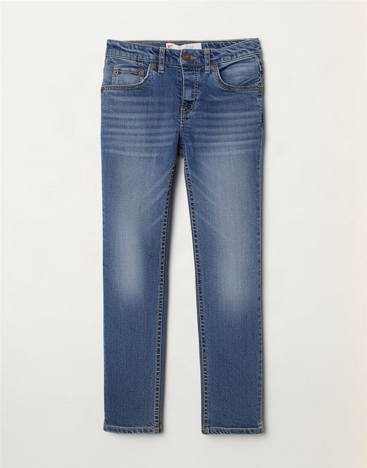 Levi's Boys 511 Slim Jeans 7-8 Anos W22 L23 Azul Algodão