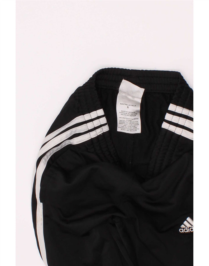 Calças de treino Adidas meninos 5-6 anos preto poliéster