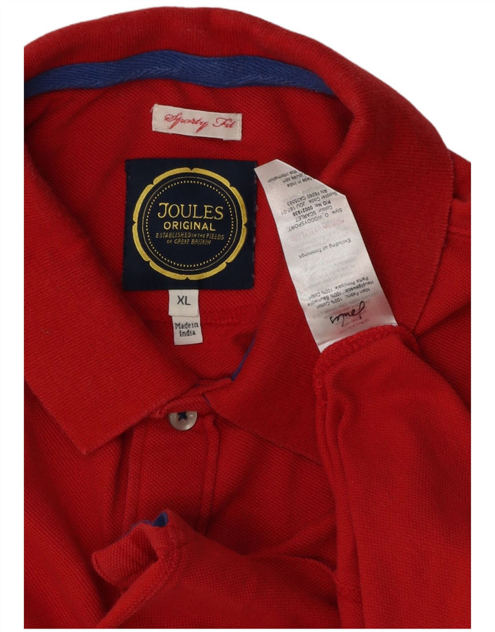 Camisa polo masculina JOULES XL algodão vermelho