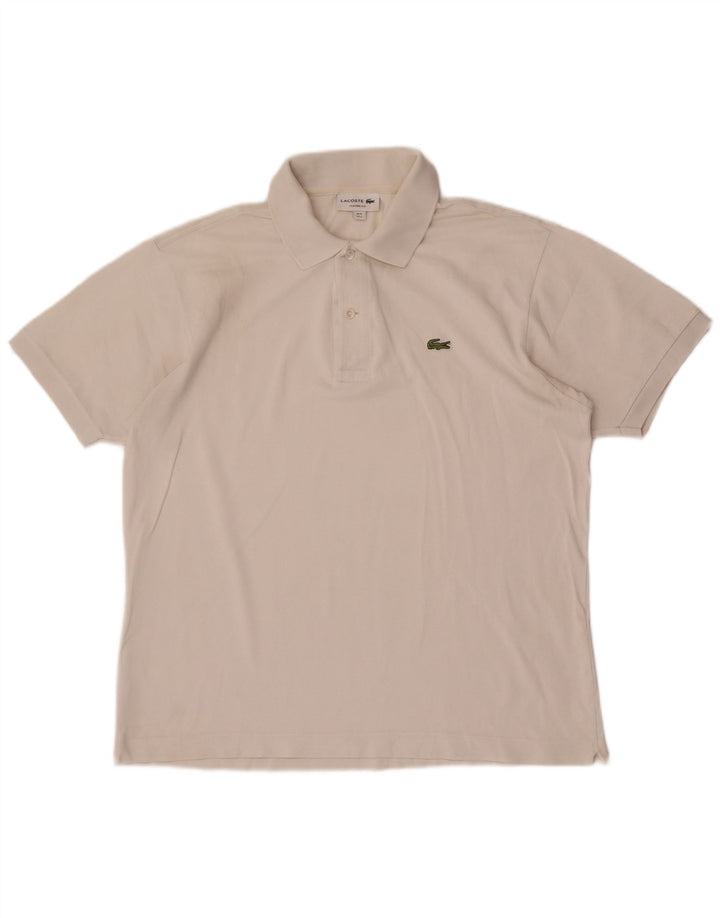 Camisa polo masculina Lacoste Classic Fit tamanho 5 grande branco