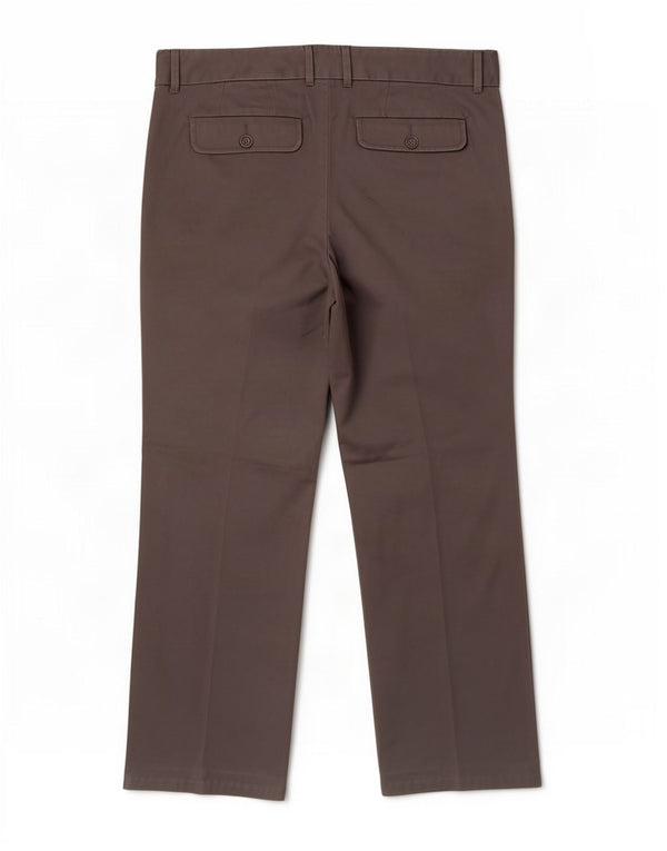 Calça Chino Feminina Eddie Bauer Blakely Fit EUA 16 2XL W36 L28 Algodão Cinza