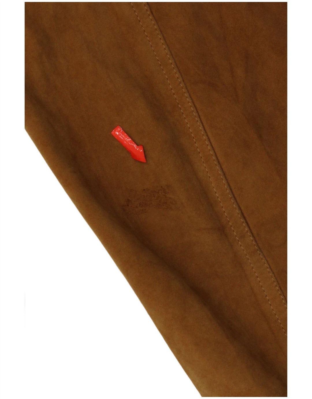 Jaqueta bomber masculina vintage de camurça Reino Unido 42 XL couro bege