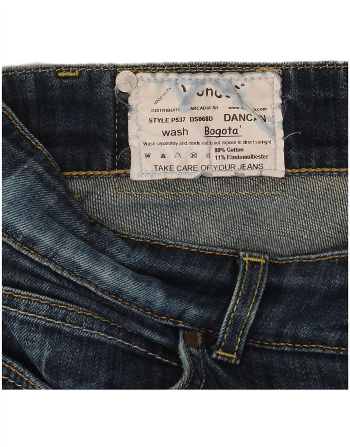 DONDUP Jeans Slim Feminino W32 L26 Algodão Azul
