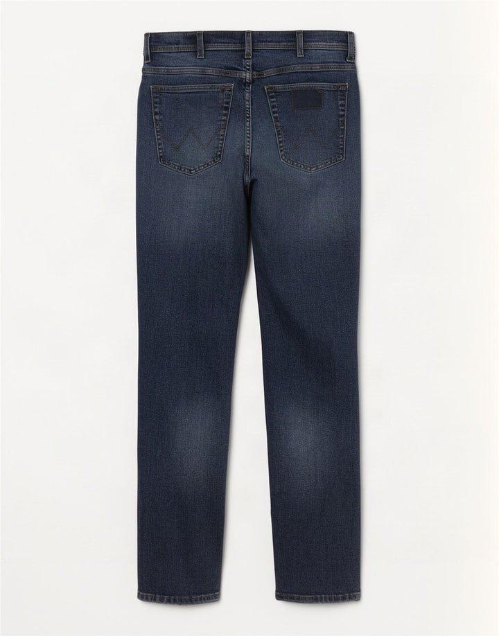 Wrangler Masculino Texas Straight Jeans W38 L32 Azul Algodão