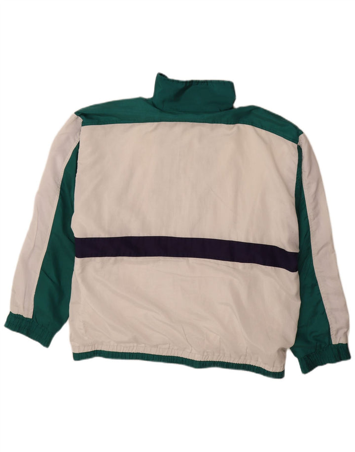 Jaqueta de treino masculina COSMOS Reino Unido 16 grande bloco colorido branco