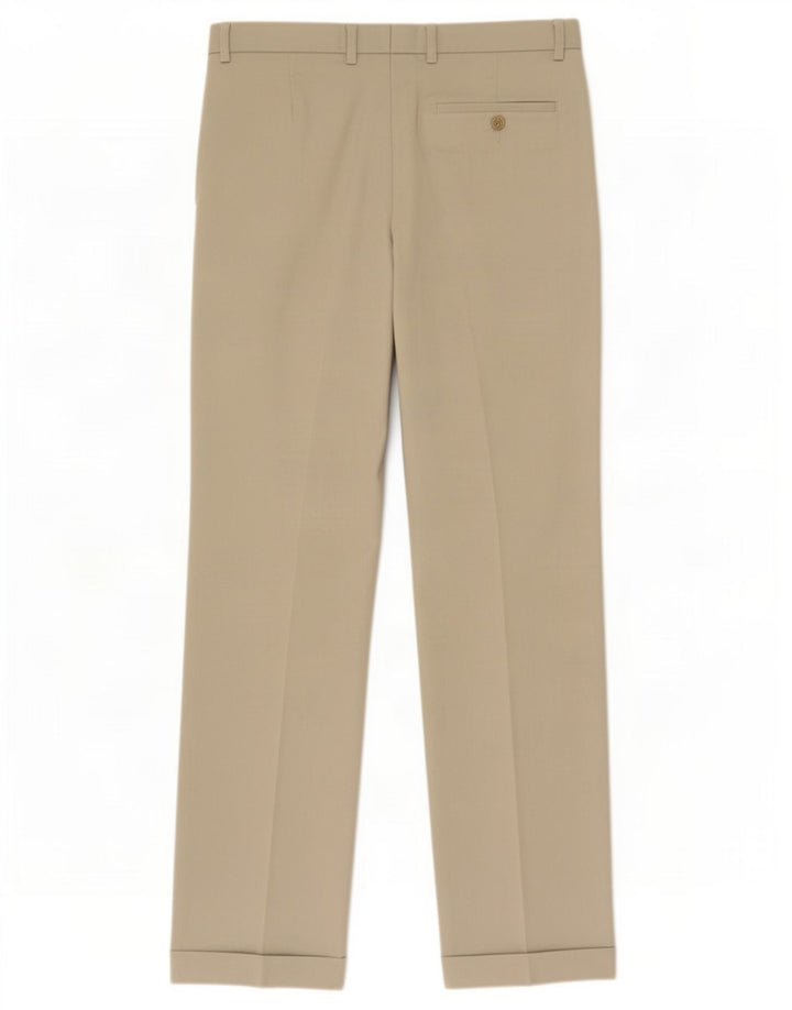 Calça casual masculina Marks & Spencer com pegged W32 L31 poliéster verde