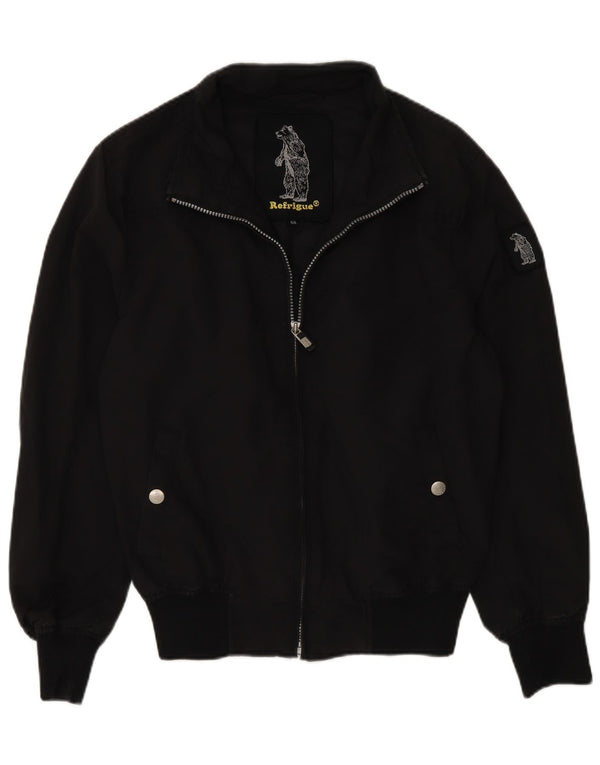 Jaqueta Bomber Meninos Refrigue 13-14 Anos Nylon Preto