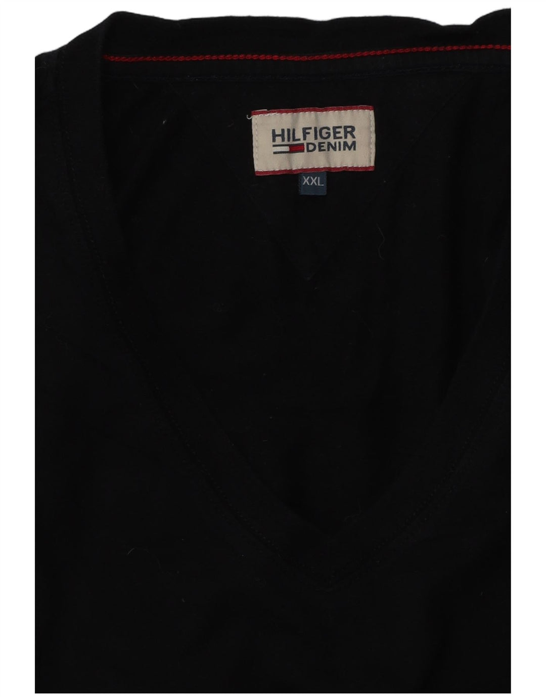 Camiseta masculina Tommy Hilfiger Top 2XL algodão preto