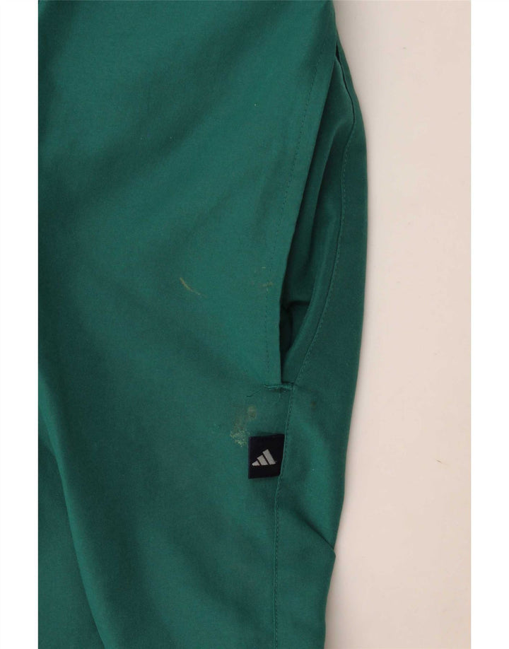 Shorts esportivos masculinos Adidas grande poliéster verde
