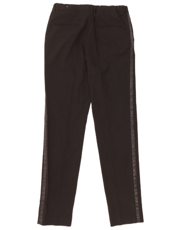 Zara Boys Straight Chino Calças 13-14 Anos W28 L29 Poliéster Preto