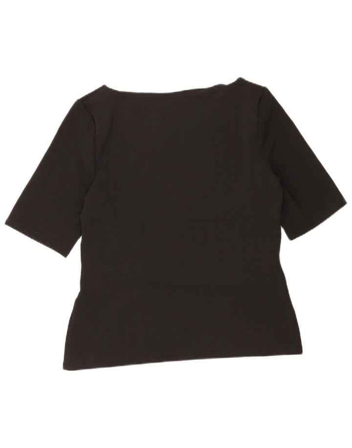 Blusa feminina Phase Eight UK 14 poliéster preto médio
