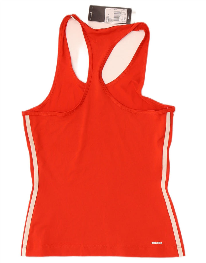 Adidas Womens Climalite Vest Top UK 4/6 XS Vermelho Poliéster