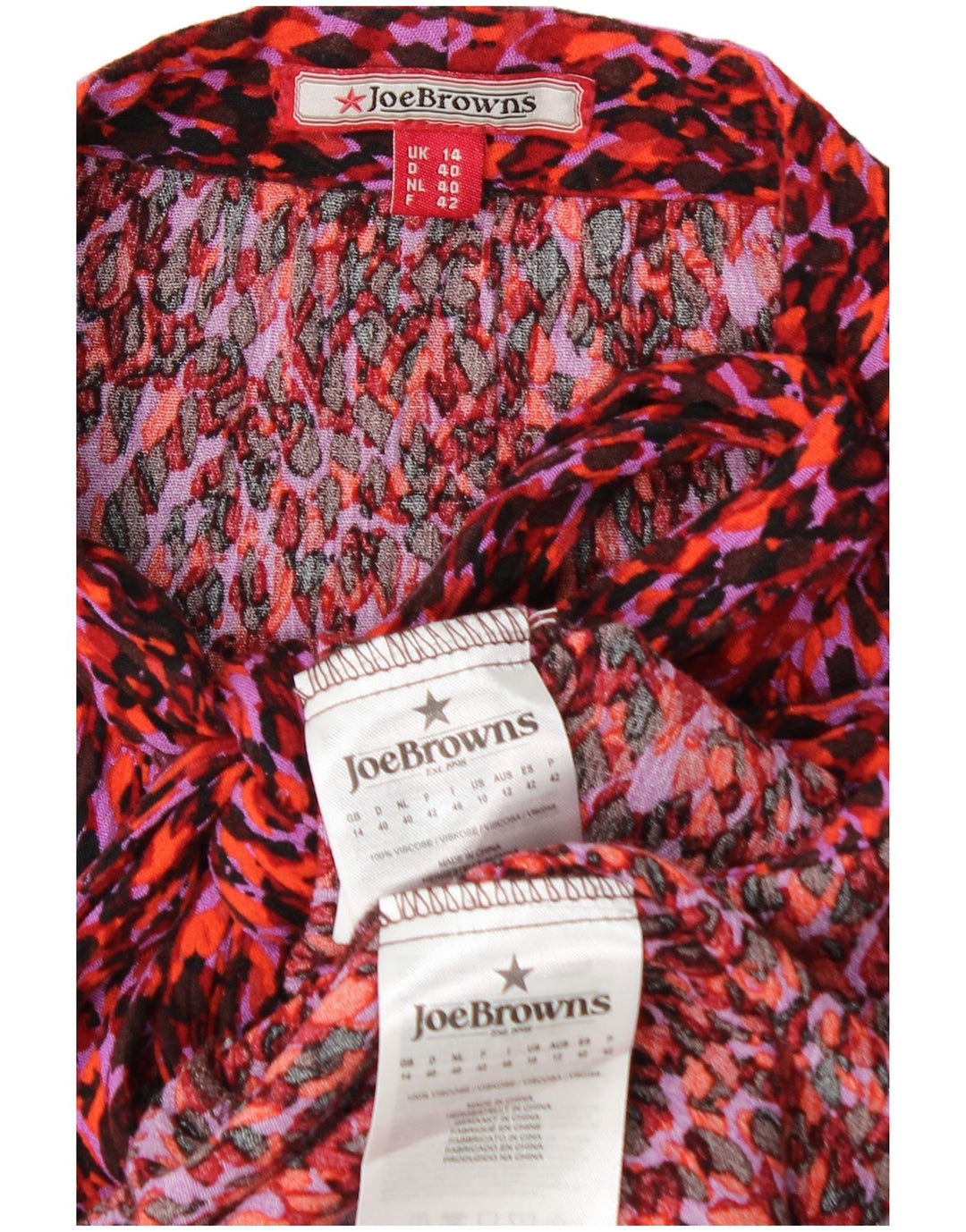 Conjunto de saia feminina JOE BROWNS de 2 peças Reino Unido 14 médio W30 multicolorido
