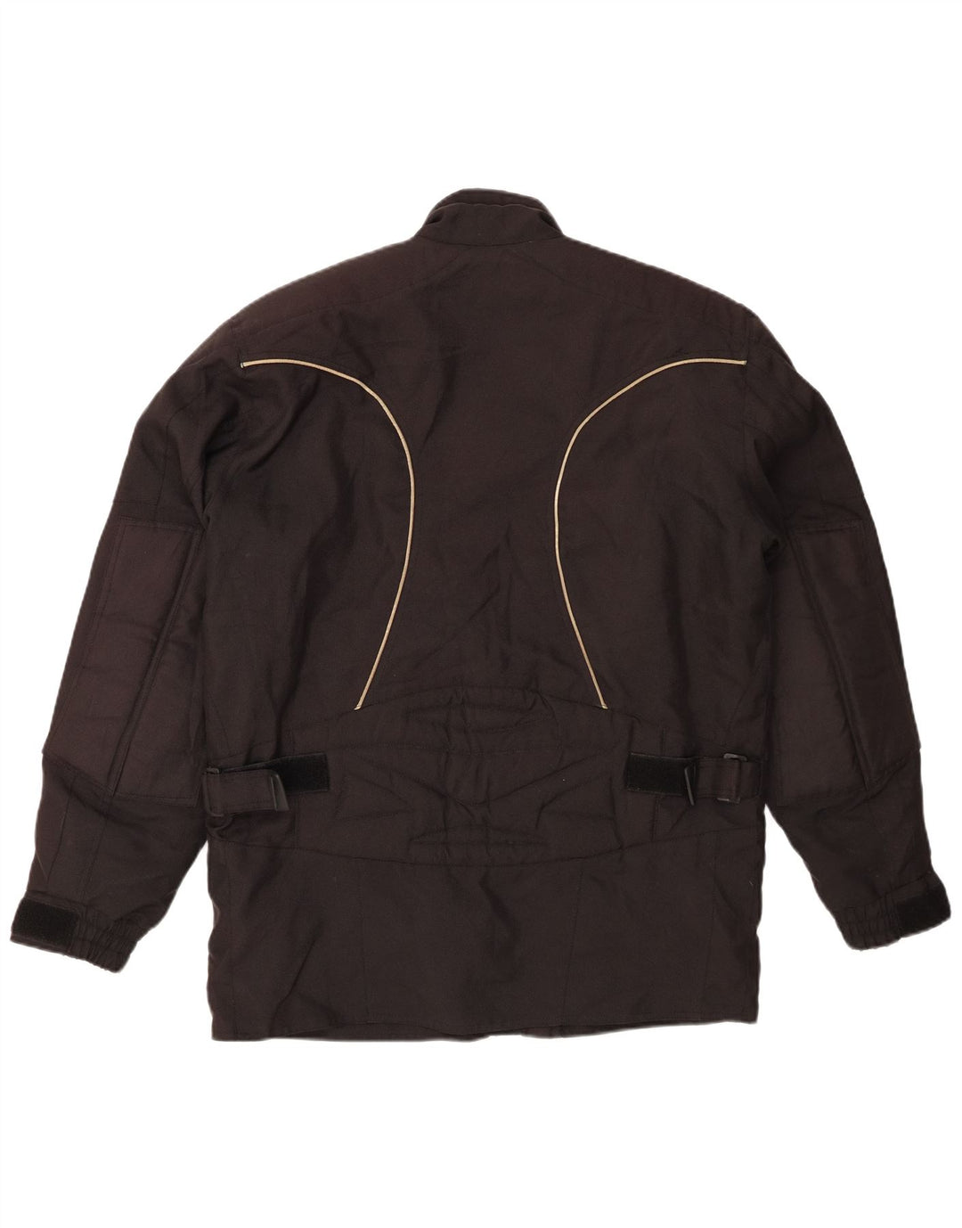 Jaqueta Vintage Mens Racer UK 40 Grande Poliéster Preto