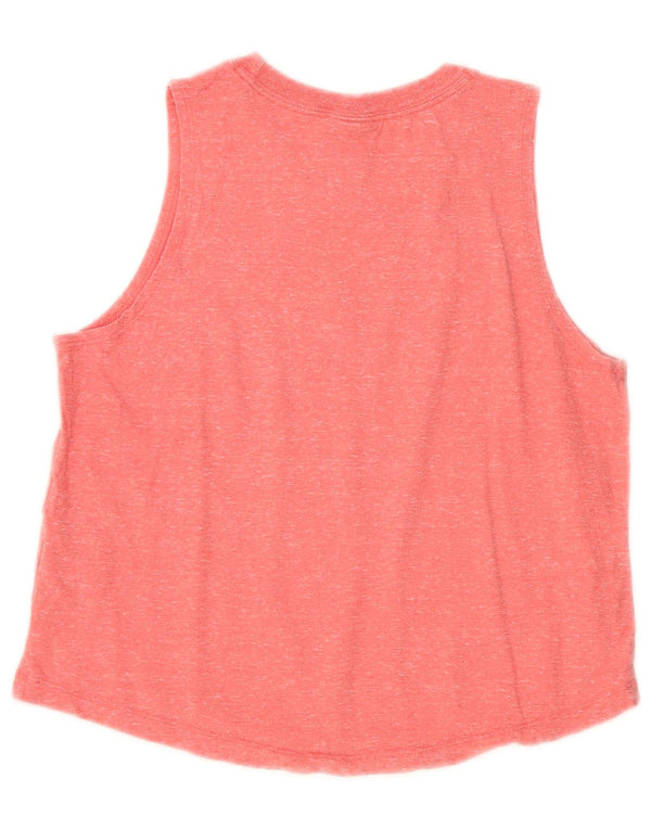Colete gráfico Nike Girls Top 13-14 anos XL algodão manchado rosa