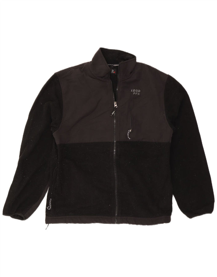 Jaqueta de lã masculina IZOD UK 38 poliéster preto médio