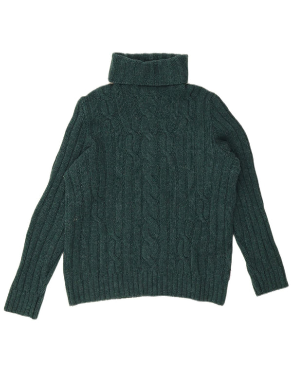 Suéter feminino North Sails com gola redonda Reino Unido 18 XL lã verde