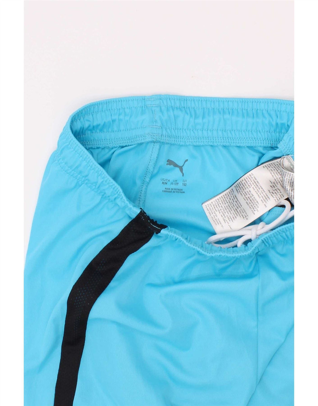 Shorts esportivos Puma meninos 11-12 anos azul colorblock poliéster