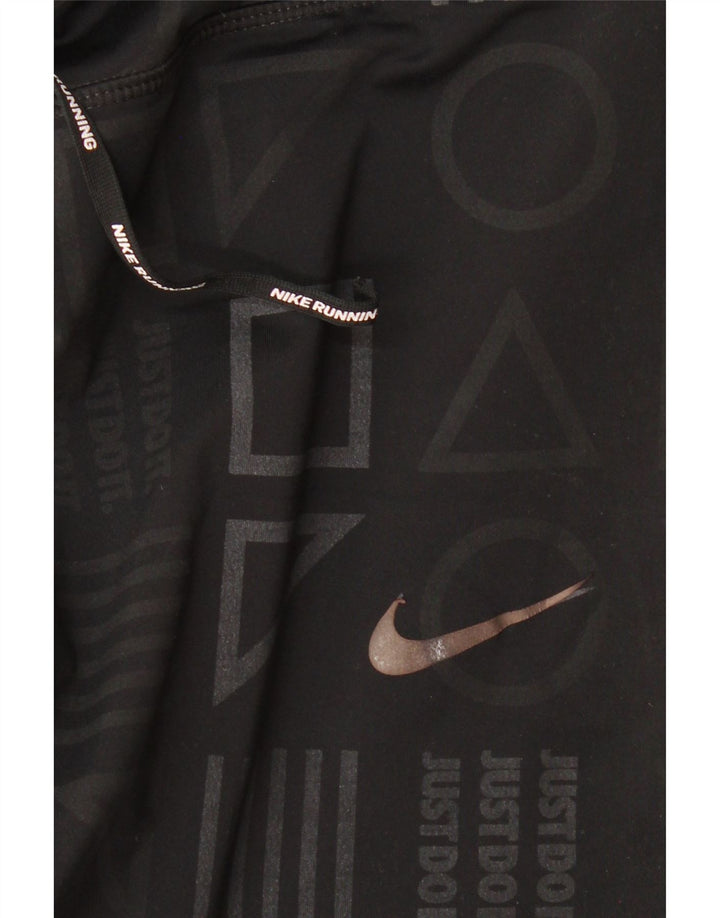 Leggings Nike Dri Fit Graphic UK 14 Médio Preto Geométrico